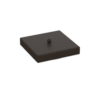 Rosone Quadrato Multiforo Metallo Marrone 7 Uscite 14X14Cm