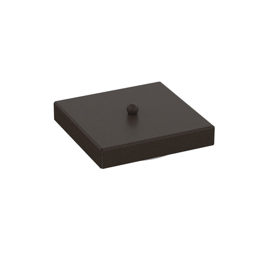 Rosone Quadrato Multiforo Metallo Marrone 7 Uscite 14X14Cm