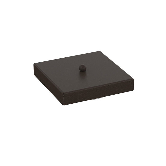 Rosone Quadrato Multiforo Metallo Marrone 7 Uscite 14X14Cm