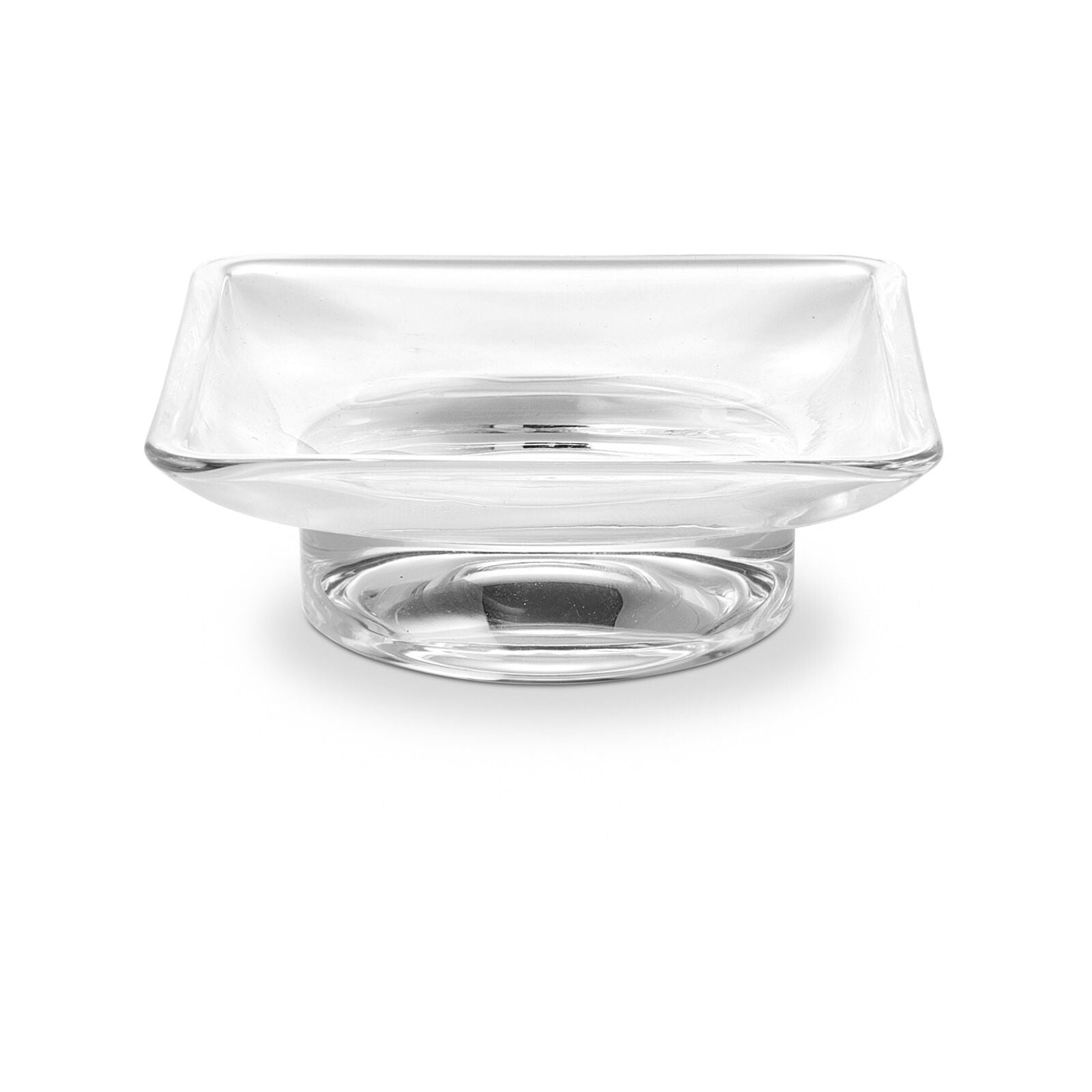 Inda - Bacinella portasapone Divo, Logic in vetro trasparente