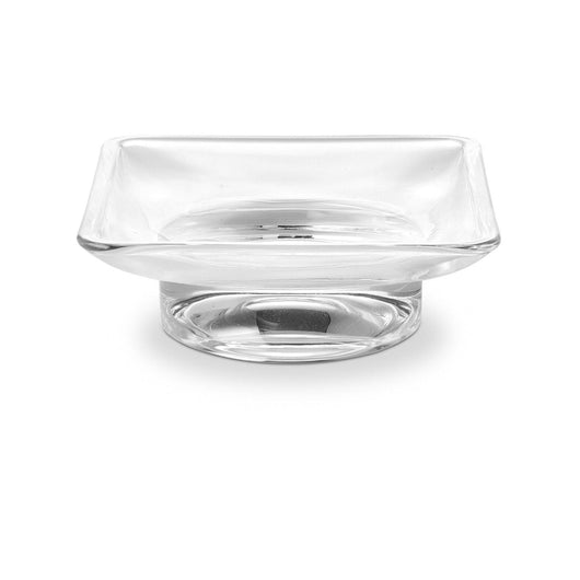 Inda - Bacinella portasapone Divo, Logic in vetro trasparente