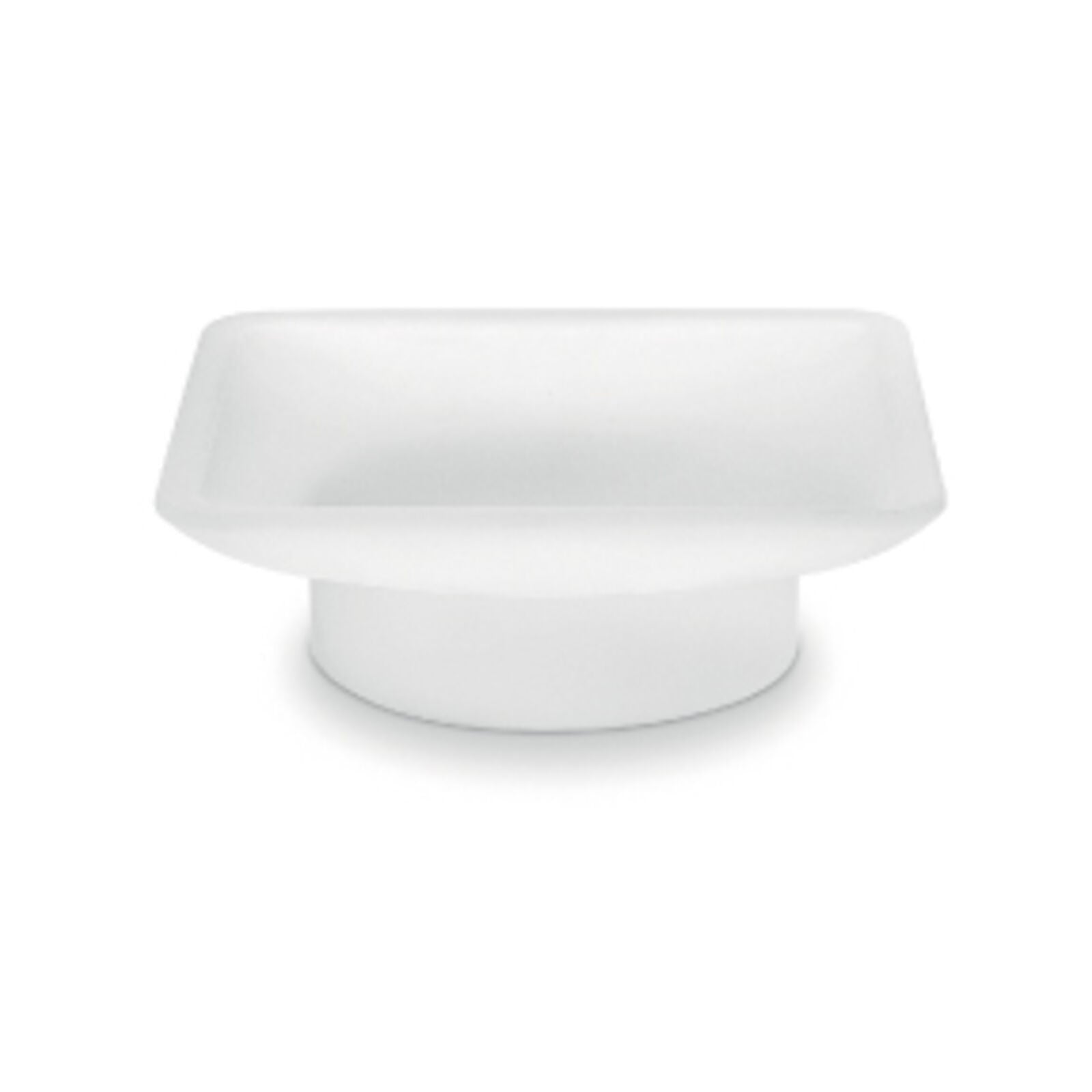 Inda - Bacinella portasapone Divo, Logic in vetro satinato