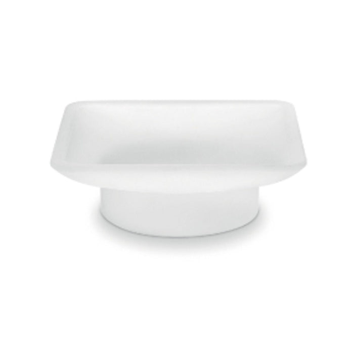 Inda - Bacinella portasapone Divo, Logic in vetro satinato