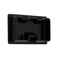 Inda - Kit fissaggio ad incollo a parete Lea nero opaco