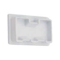 Inda - Kit fissaggio ad incollo a parete Lea bianco opaco