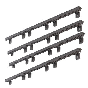 Kit cremagliere nylon m4 crm2 con inserto metallico per cancelli scorrevoli