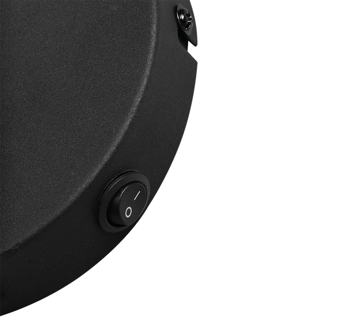 Applique, canapa e metallo, naturale e nero, H 32 cm, Hive