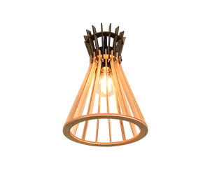 Applique, legno e metallo nero, H 36 cm, Alice