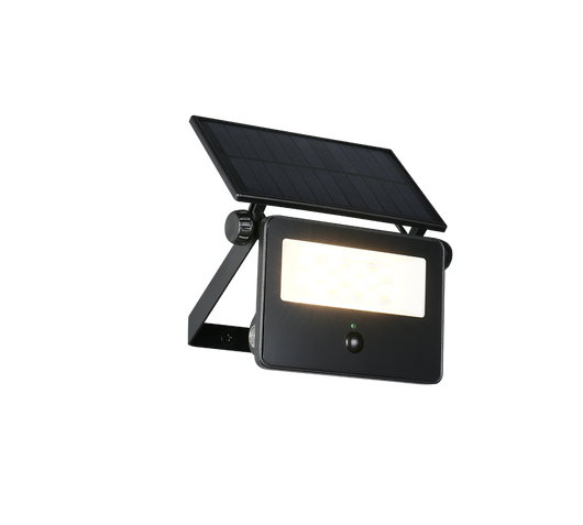 Faro da esterno LED, solare, c/sensore movimento, nero, L 15 cm, Moura