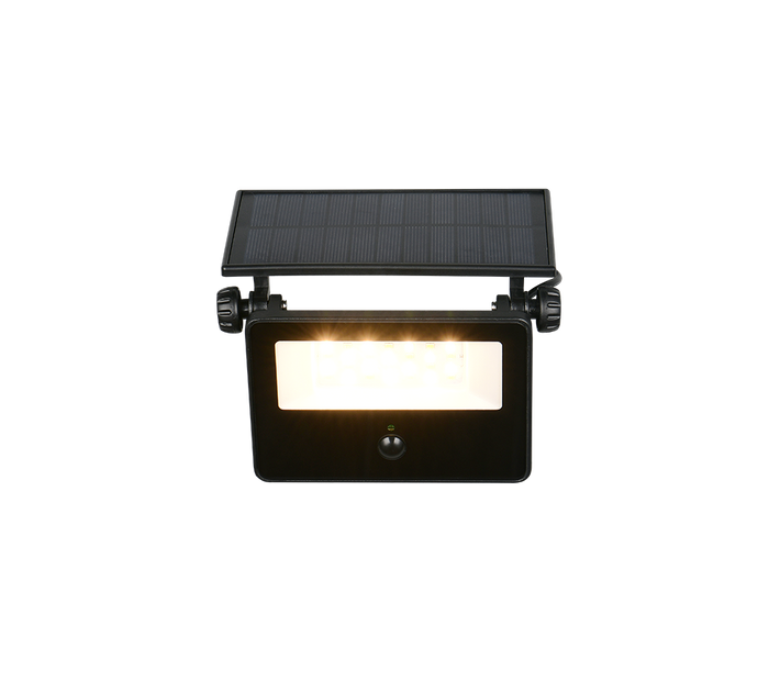 Faro da esterno LED, solare, c/sensore movimento, nero, L 15 cm, Moura