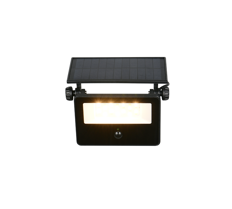 Faro da esterno LED, solare, c/sensore movimento, nero, L 15 cm, Moura