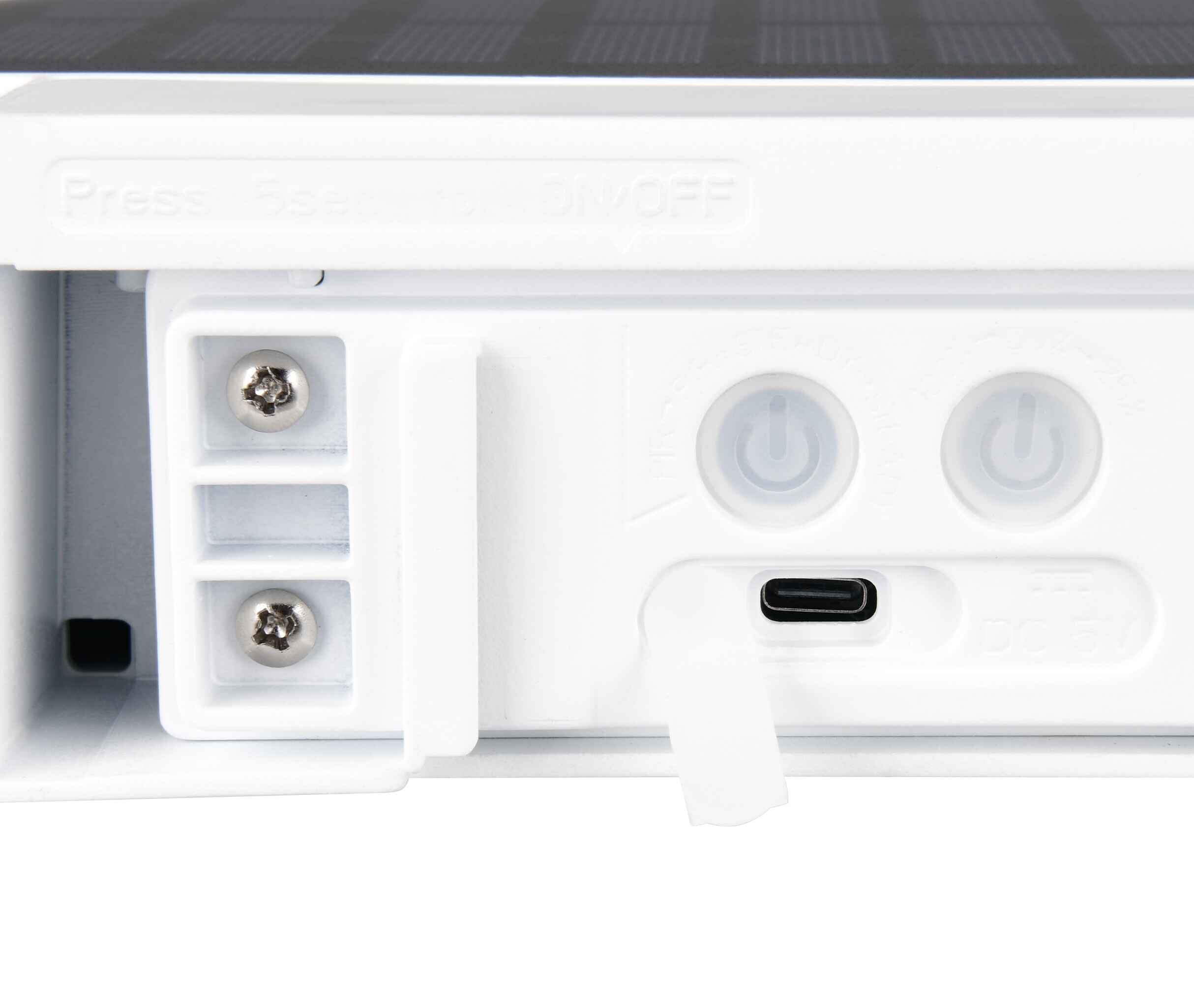 Applique da esterno LED, solare, c/sensori, bianco, L 22 cm, Bilbao