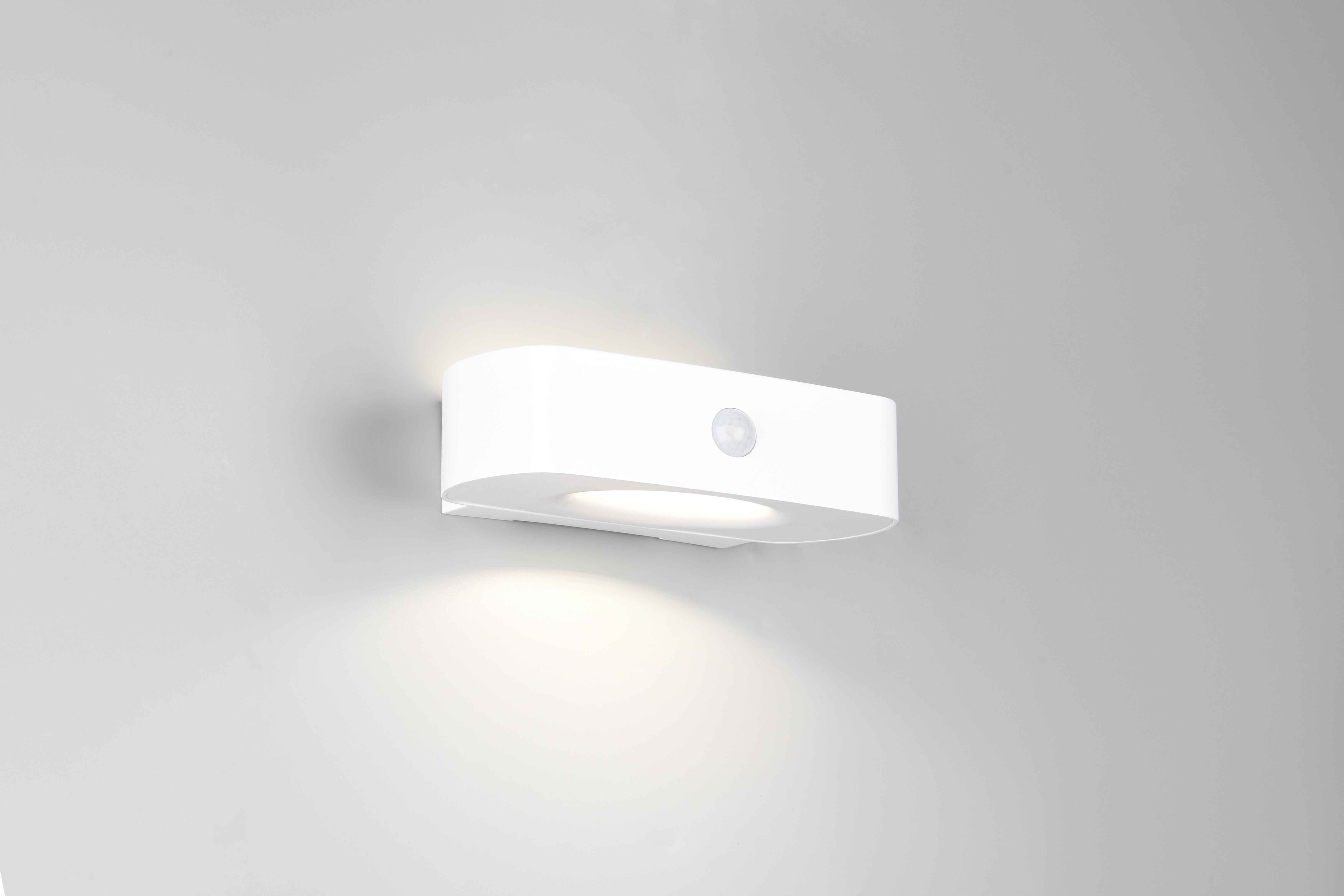 Applique da esterno LED, solare, c/sensori, bianco, L 22 cm, Bilbao