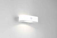 Applique da esterno LED, solare, c/sensori, bianco, L 22 cm, Bilbao