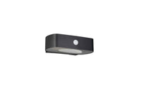 Applique da esterno LED, solare, c/sensori, nero, L 22 cm, Bilbao