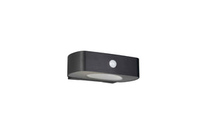 Applique da esterno LED, solare, c/sensori, nero, L 22 cm, Bilbao