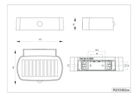 Applique da esterno LED, solare, c/sensori, nero, L 22 cm, Bilbao