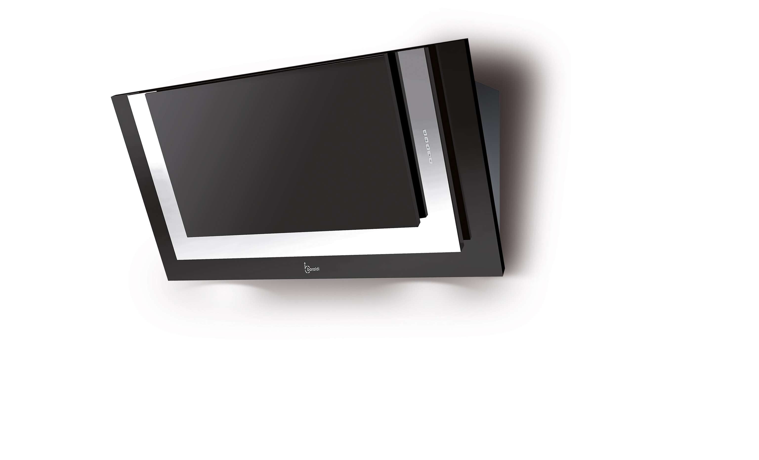Cappa a parete DIVINA cm 90 - Inox, Nero - 800 m3/h
