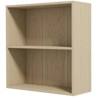 Libreria scaffale portaoggetti con 2 scomparti e scaffale regolabile, 60 x 24 x 63 cm, effetto legno naturale