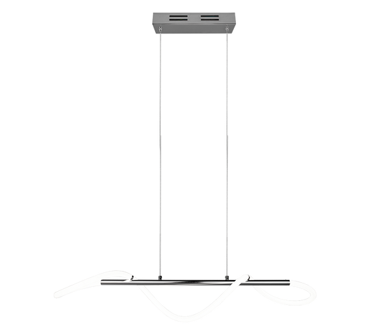 Lampada a sospensione LED, metallo, cromo, 105x150x34 cm, Argos