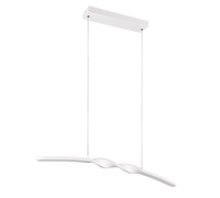 Lampada a sospensione LED, metallo, bianco, L 80 cm, Ginko