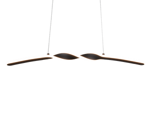 Lampada a sospensione LED, metallo, nero, L 80 cm, Ginko