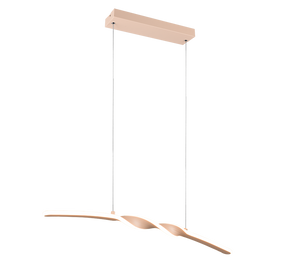 Lampada a sospensione LED, metallo, sabbia, L 80 cm, Ginko