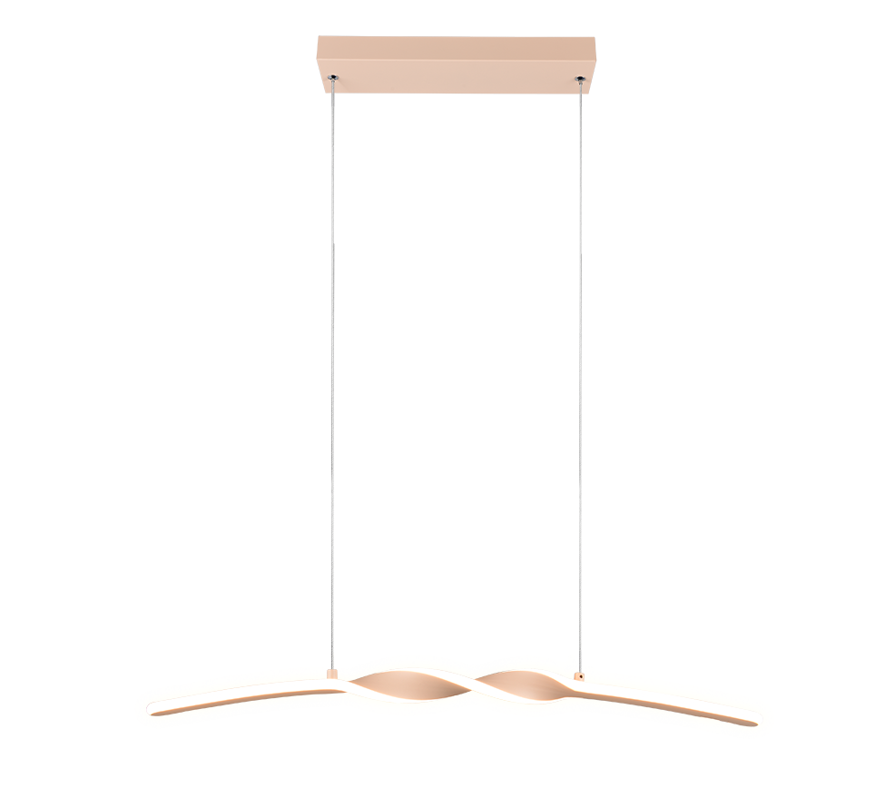 Lampada a sospensione LED, metallo, sabbia, L 80 cm, Ginko