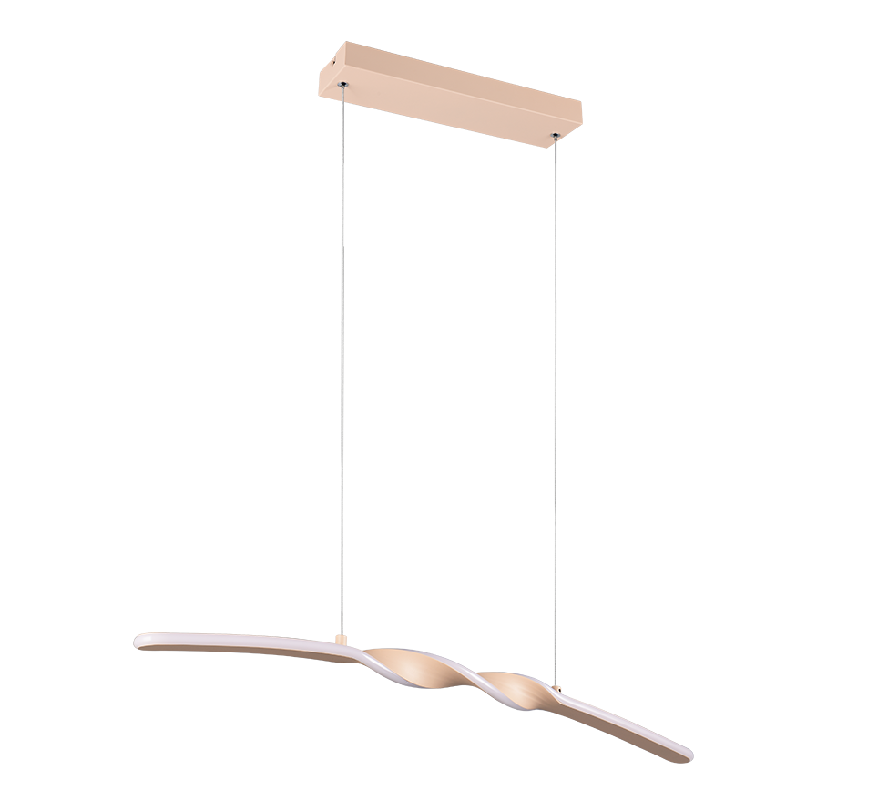 Lampada a sospensione LED, metallo, sabbia, L 80 cm, Ginko