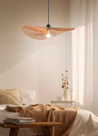 Lampada a sospensione, fibre naturali, D 58 cm, Laurine