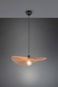 Lampada a sospensione, fibre naturali, D 58 cm, Laurine