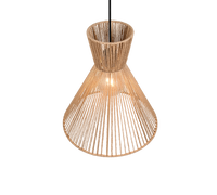 Lampada a sospensione, fibre naturali, D 35 cm, Rosalie