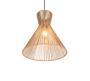 Lampada a sospensione, fibre naturali, D 35 cm, Rosalie