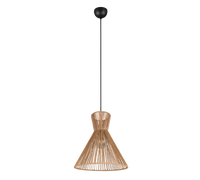 Lampada a sospensione, fibre naturali, D 35 cm, Rosalie