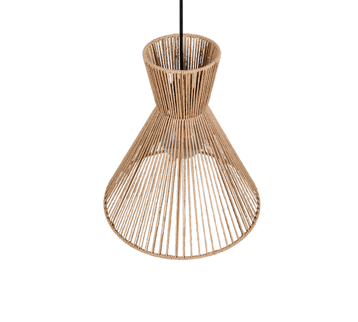 Lampada a sospensione, fibre naturali, D 35 cm, Rosalie