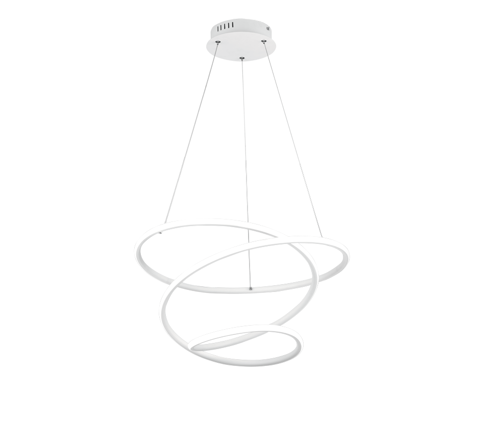 Lampada a sospensione LED, metallo, bianco, D50 cm, Bologna