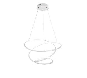 Lampada a sospensione LED, metallo, bianco, D50 cm, Bologna