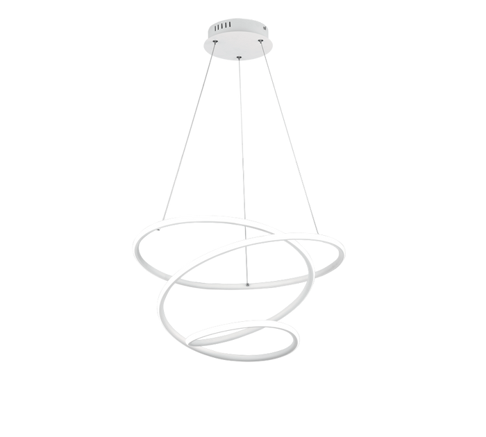 Lampada a sospensione LED, metallo, bianco, D50 cm, Bologna