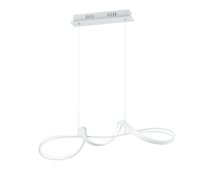 Lampada a sospensione LED, metallo, bianco, L 80 cm, Perugia