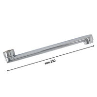 Canna dritta in ottone cromato per miscelatore a muro modello milano *** confezione 1