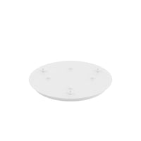 Rosone Tondo Metallo Bianco 3 Fori D40Cm