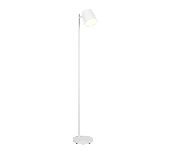 Piantana LED ricaricabile, metallo, bianco, H 125 cm, Blake
