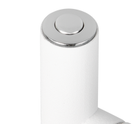 Piantana LED ricaricabile, metallo, bianco, H 125 cm, Blake