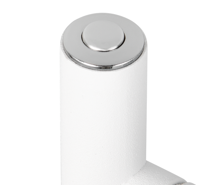 Piantana LED ricaricabile, metallo, bianco, H 125 cm, Blake