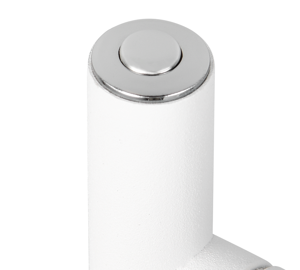 Piantana LED ricaricabile, metallo, bianco, H 125 cm, Blake