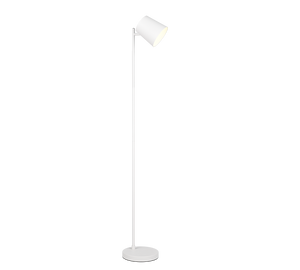 Piantana LED ricaricabile, metallo, bianco, H 125 cm, Blake