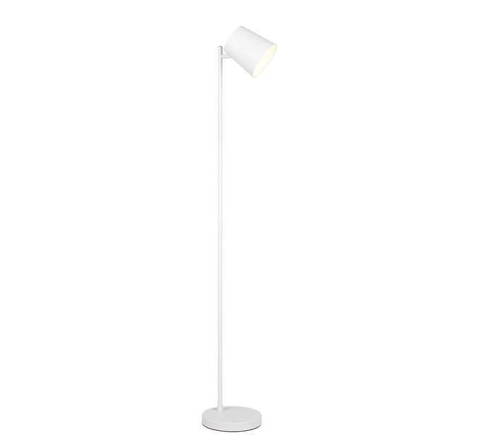 Piantana LED ricaricabile, metallo, bianco, H 125 cm, Blake
