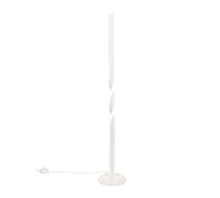 Piantana LED, metallo, bianco, H 110 cm, Ginko