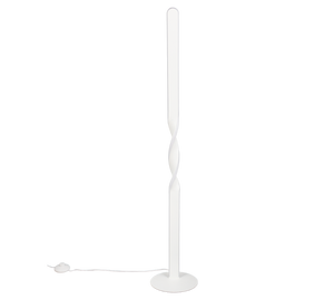 Piantana LED, metallo, bianco, H 110 cm, Ginko