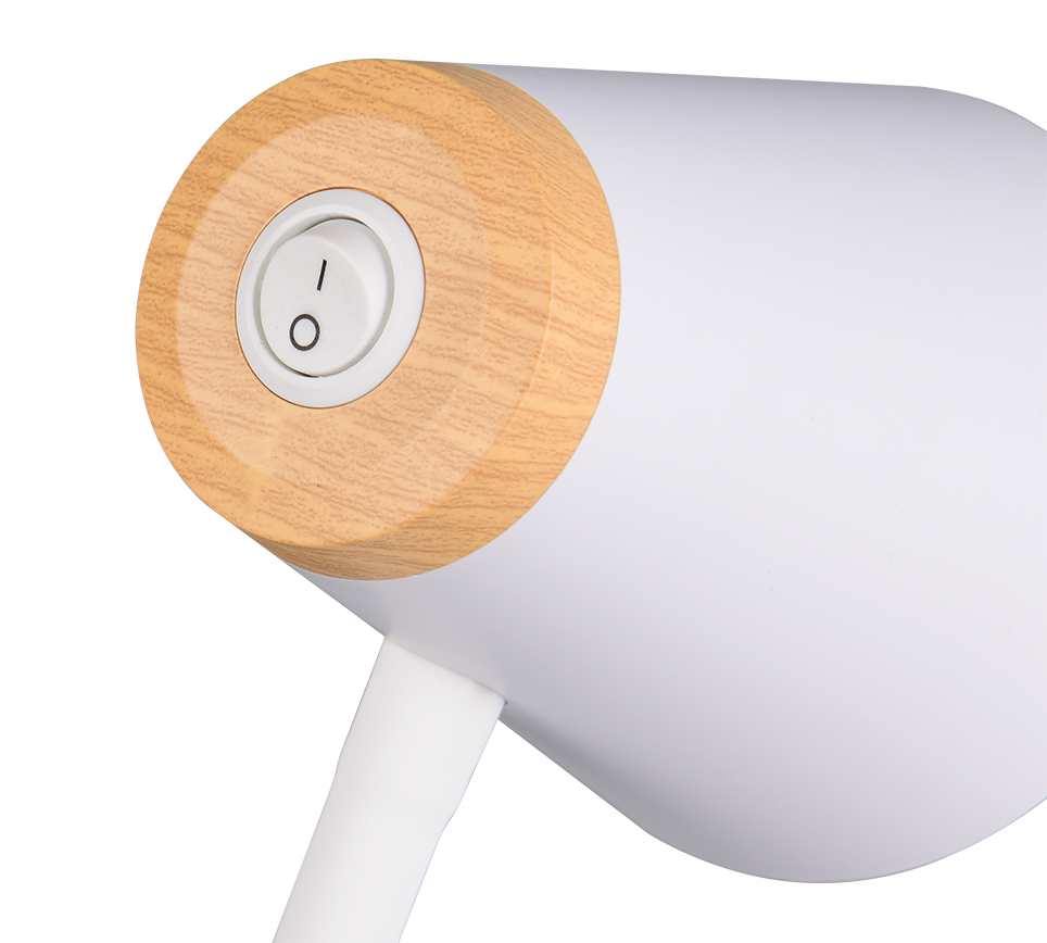 Piantana LED, plastica, bianco, H 145 cm, Pongo